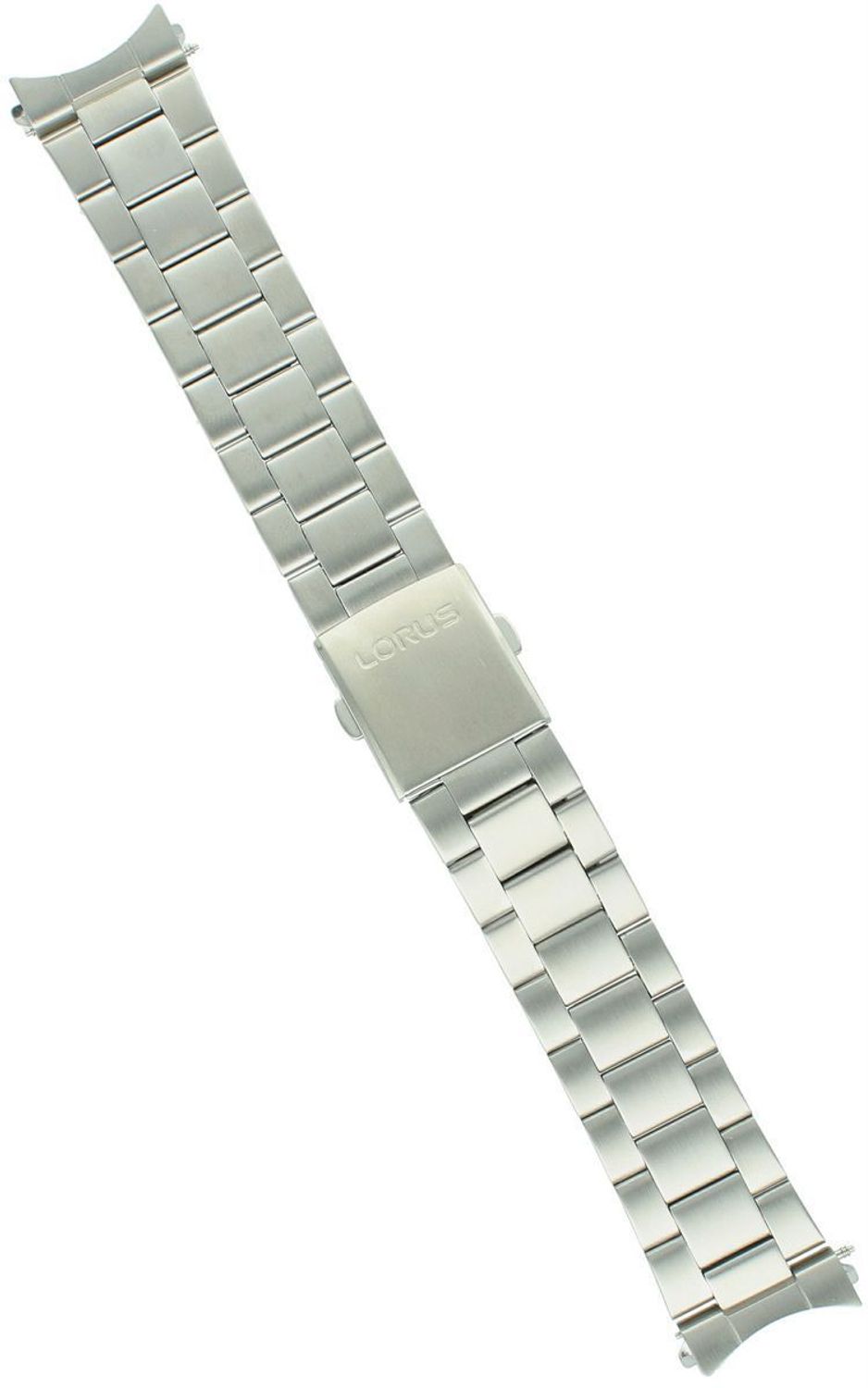 Srebrna stalowa bransoleta do zegarka LORUS RL461BX9 o szerokości mocowania 22 mm i długości 18 cm. Trwała, elegancka i uniwersalna, pasuje do zegarków LORUS ze standardowym mocowaniem.1.jpg